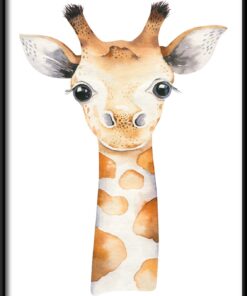Plakát žirafí hlavy