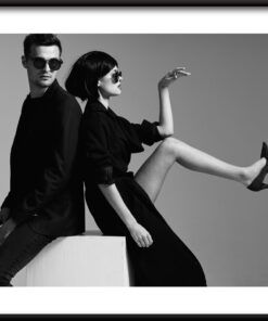 Plakát pár v černém