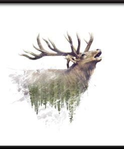 Divoký jelen plakát