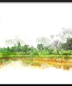 Zelená krajina plakát