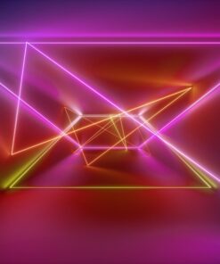 Fototapeta Neon linear