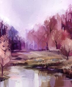 Samolepka na zeď Podzimní stromy 7