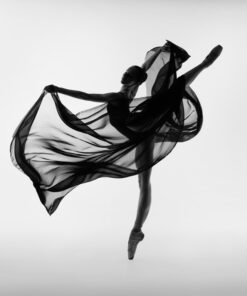 Fototapeta Balerína v černé barvě