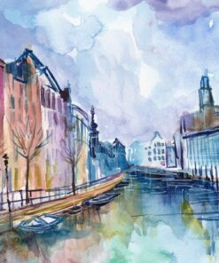 Fototapeta Akvarel město