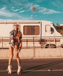 Fototapeta Prázdniny na inline bruslení