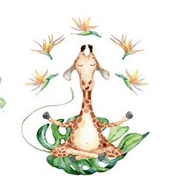 Fototapeta Jóga s květinami