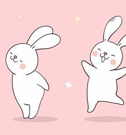 Fototapeta Bílí zajíčci 2