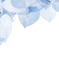 Nálepka na stěnu Blue Leaves 2