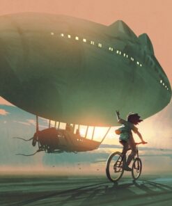 Fototapeta Bicycle and Zeppelin