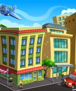 Fototapeta Barevné město