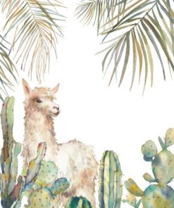 Fototapeta Lama and Leaves