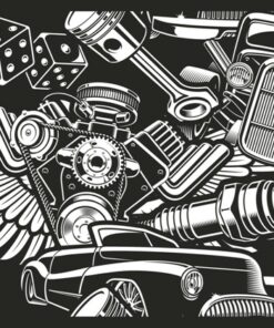 Fototapeta Black Parts