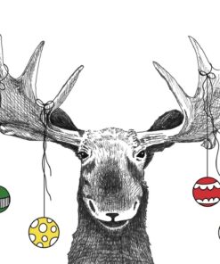 Fototapeta Los s vánočními koulemi