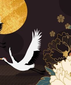 Fototapeta Volavky a květiny