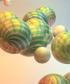 Samolepka na zeď Mnoho koulí