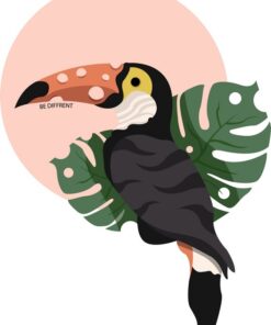 Fototapeta Tukan a list