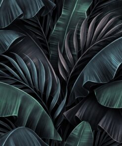 Samolepka na stěnu Dark Leaves 4