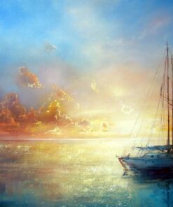 Fototapeta Dawn On The Boat