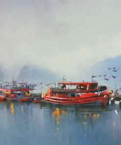 Fototapeta Červené lodě