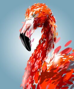 Fototapeta Červený plameňák