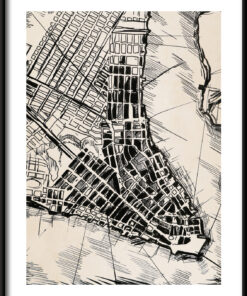 Plakát newyorské čtvrti