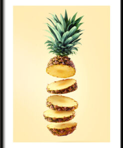 Plakát plátky ananasu