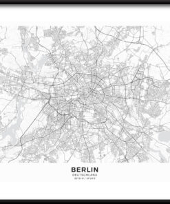 Mapa Berlína plakát 2