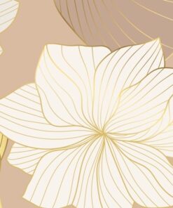 Fototapeta Bílá se zlatem