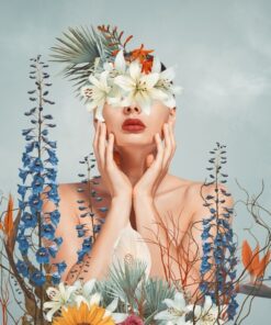 Fototapeta She in Flowers