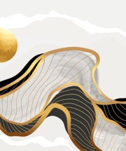 Samolepka na zeď Zlaté slunce 2