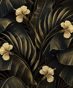 Samolepka na stěnu Zlatý ibišek