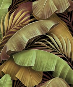 Samolepka na stěnu Dvoubarevné listy