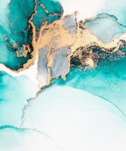 Fototapeta Turquoise Gold