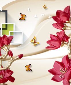 Fototapeta Květinová grafika