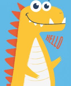 Fototapeta Žlutý dinosaurus