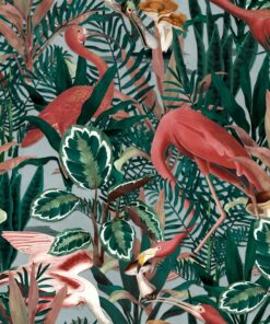 Fototapeta Plameňáci v listech