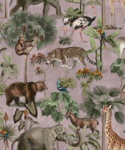 Samolepka na stěnu Tropická zvířata