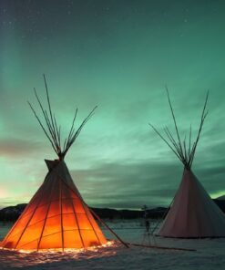 Fototapeta Aurora nad Yukonem