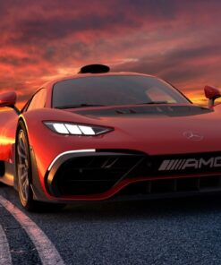 Fototapeta Červený Mercedes