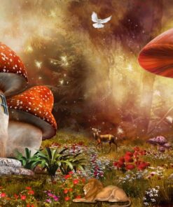 Fototapeta Houbové domy