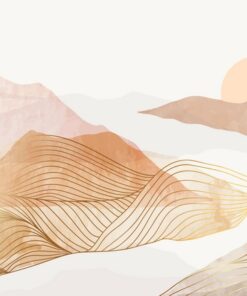 Fototapeta Hnědé hory