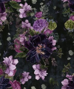 Samolepka na zeď Fialové květy