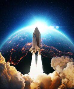 Fototapeta Raketa ve vesmíru