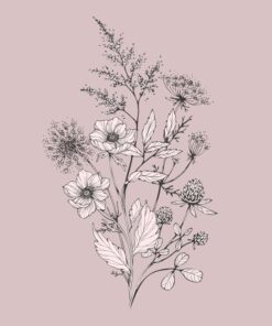 Fototapeta Náčrt kytice