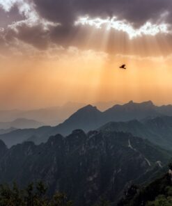 Fototapeta Rays From Behind Clouds