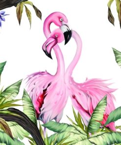 Fototapeta Plameňáci v bílé barvě