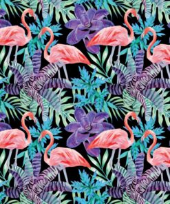 Fototapeta Plameňáci v květech