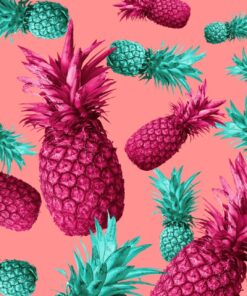 Fototapeta Barevné Ananasy 2