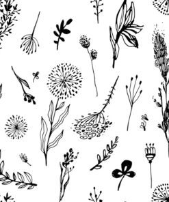 Samolepka na zeď Dark Flowers 2