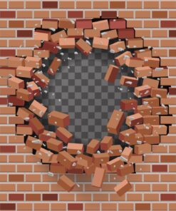 Fototapeta Broken wall